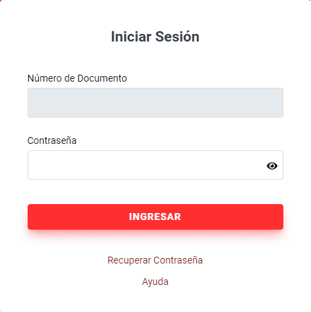 Ventana con Inicio de Sesión